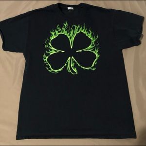 T shirt with shamrock